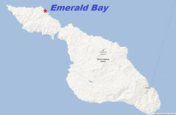 Emerald Bay - northwestern area of Catalina
